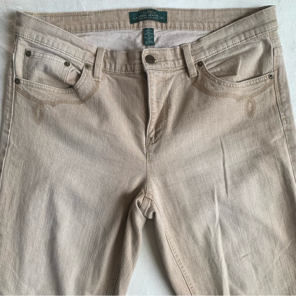 LRL Jeans Co Ralph Lauren Women’s Tan Size 14 Western Cowgirl Ranch